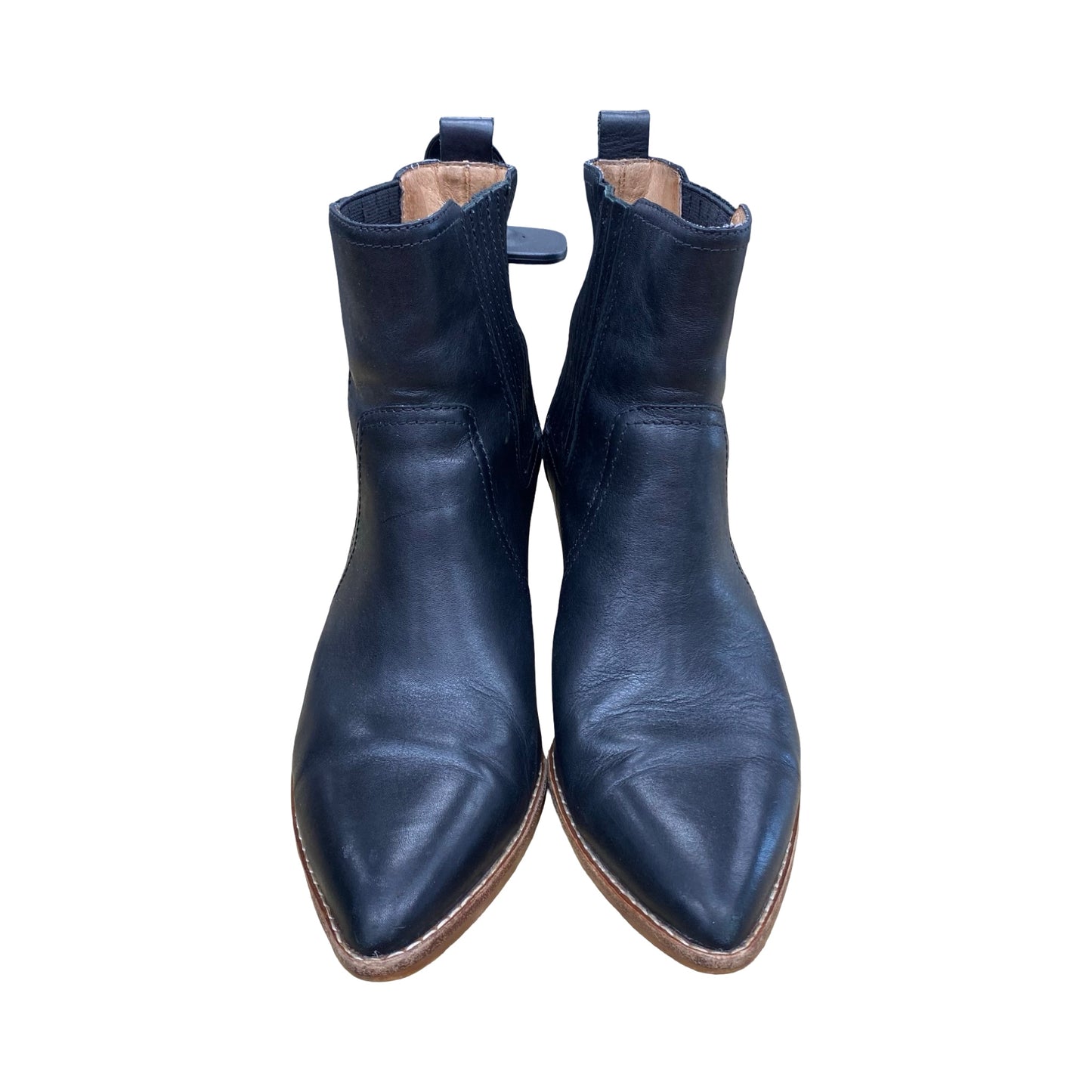 Boots Ankle Heels By Madewell In Black, Size:8.5
