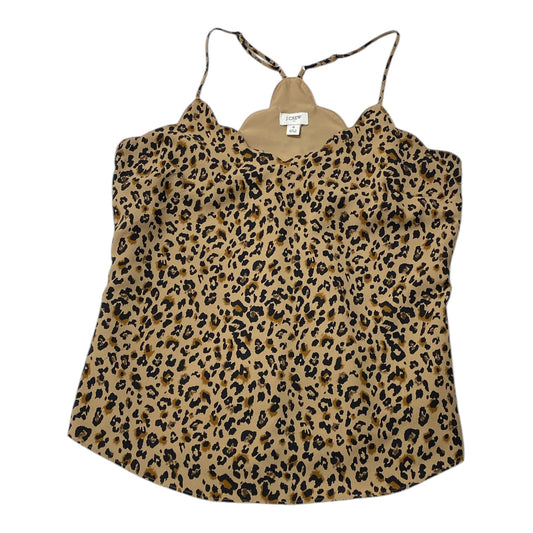 Top Sleeveless By J. Crew In Animal Print, Size:S