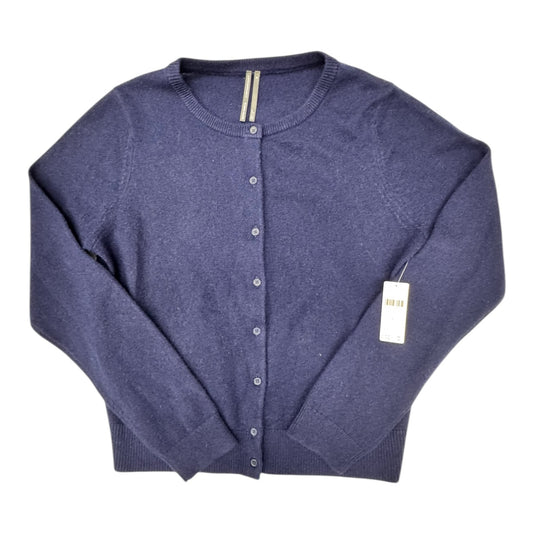 Sweater Cardigan By Anthropologie In Navy, Size:M