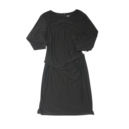 Dress Party Midi By Simply Vera In Black, Size:1X