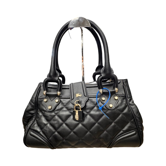 Handbag Luxury Designer By Burberry In Black, Size:Medium 14”Lx7.5”Hx6.5”W)