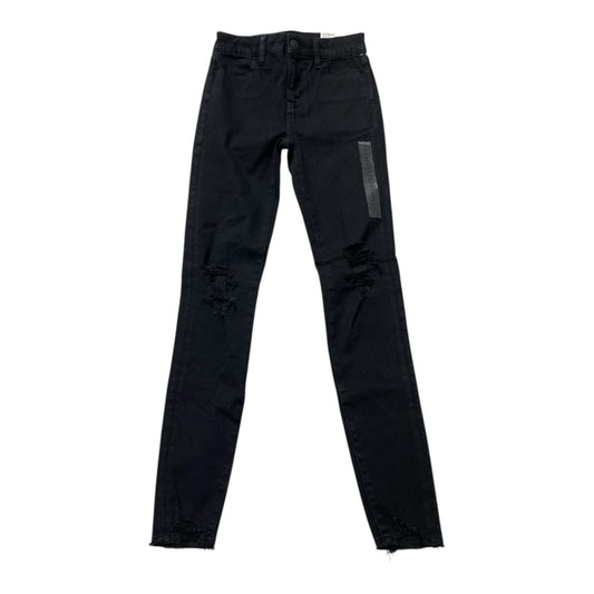Jeans Skinny By American Eagle In Black, Size:0