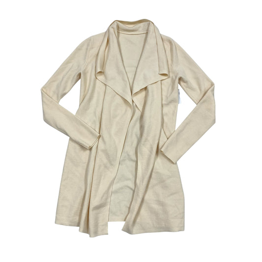 Sweater Cardigan By Clothes Mentor In Cream, Size:M