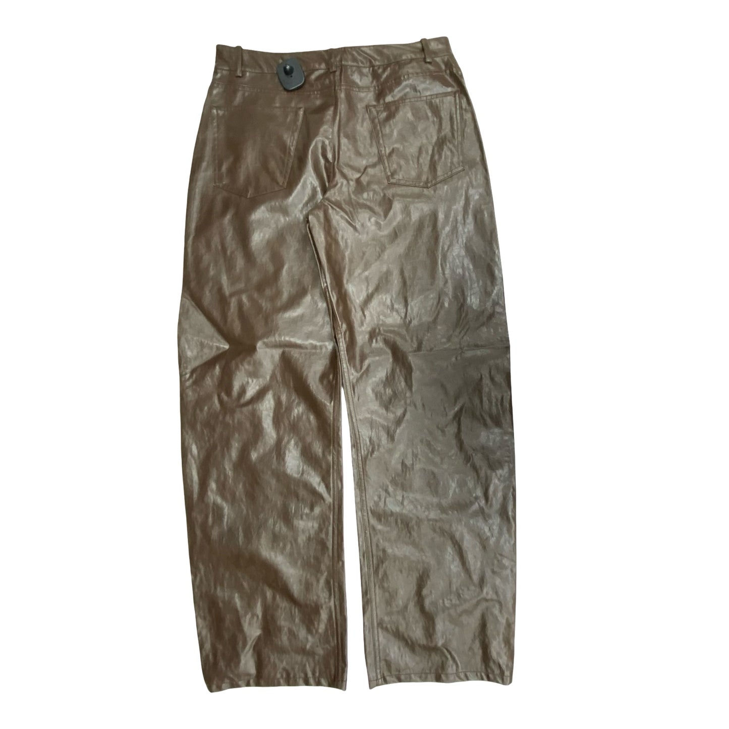 Pants Wide Leg By Zara In Brown, Size:S