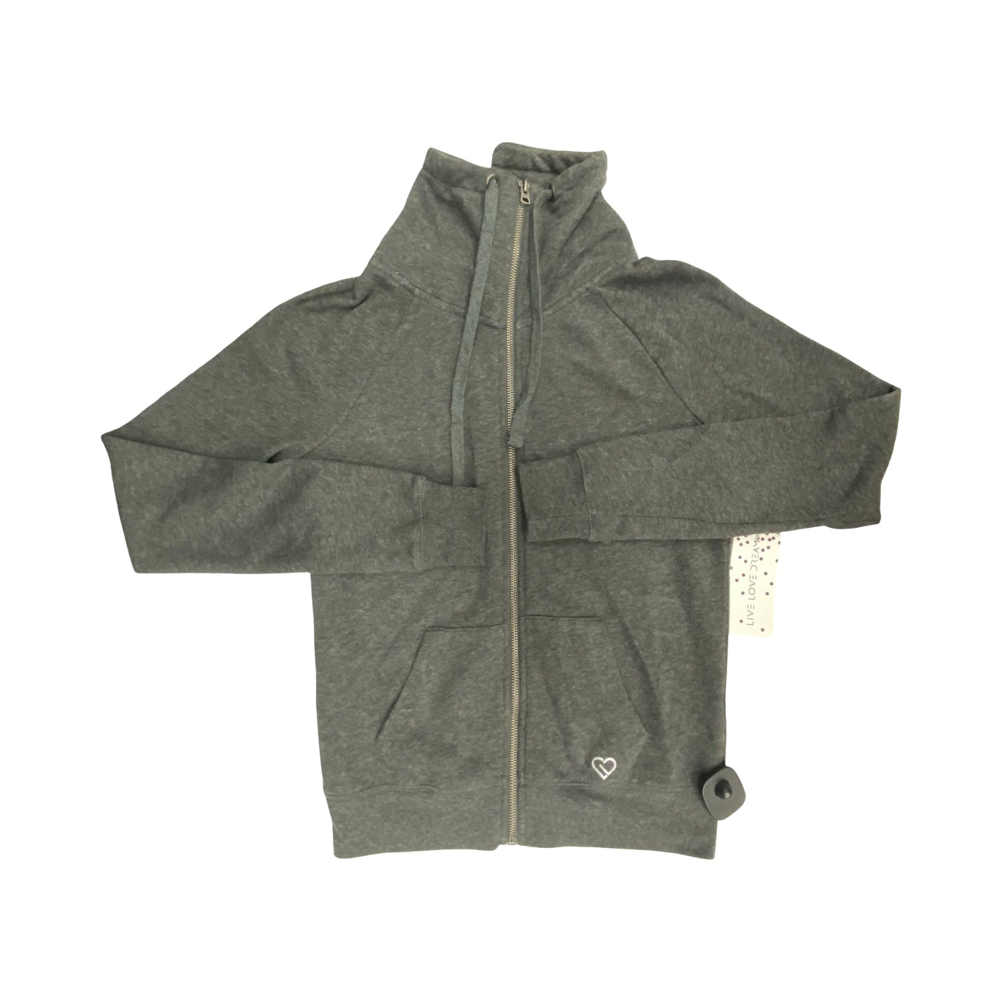 Sweatshirt Collar By Live Love Dream In Grey, Size:Xs