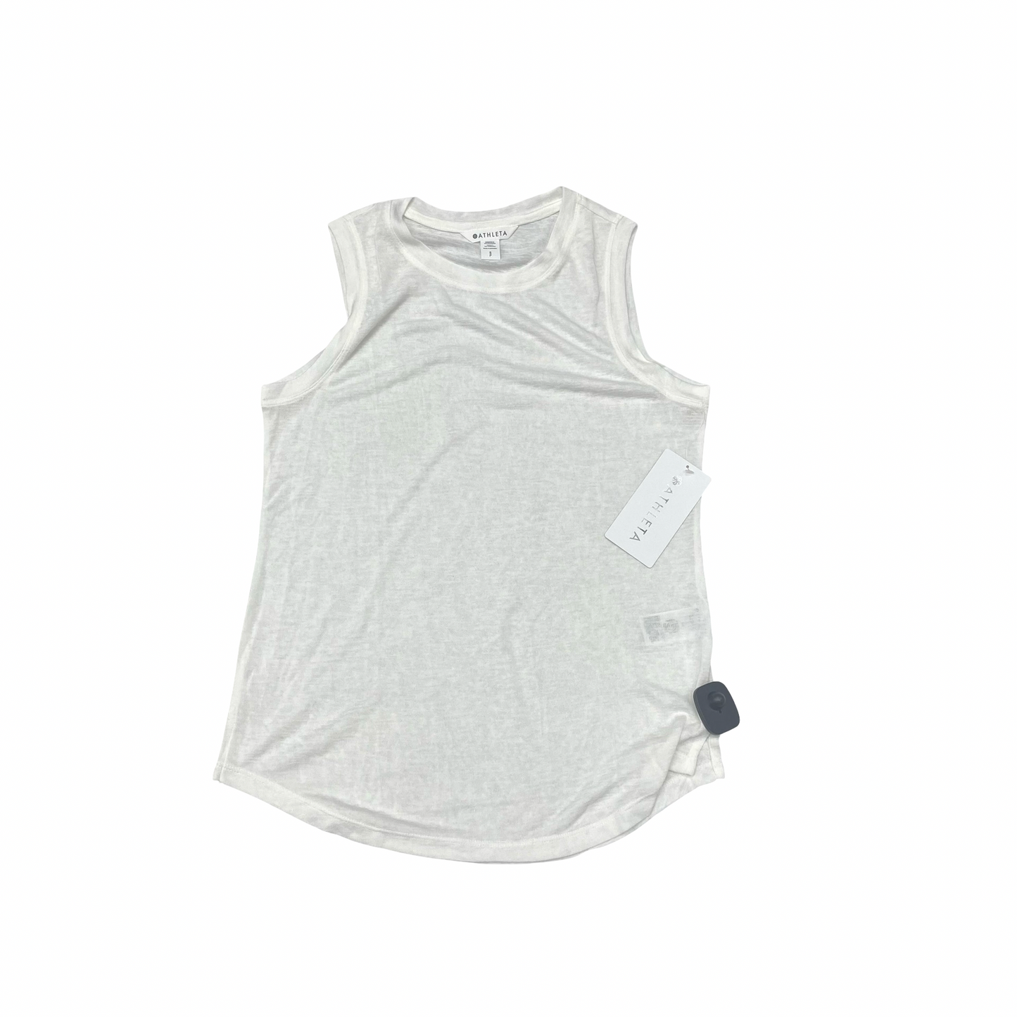 Athletic Tank Top By Athleta In White, Size:S