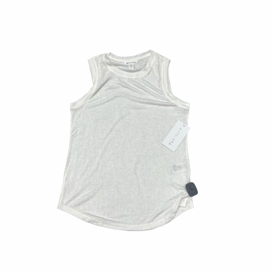 Athletic Tank Top By Athleta In White, Size:S