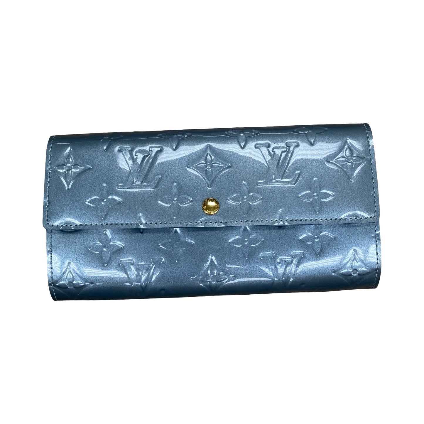 Wallet Luxury Designer By Louis Vuitton In Blue, Size:Large