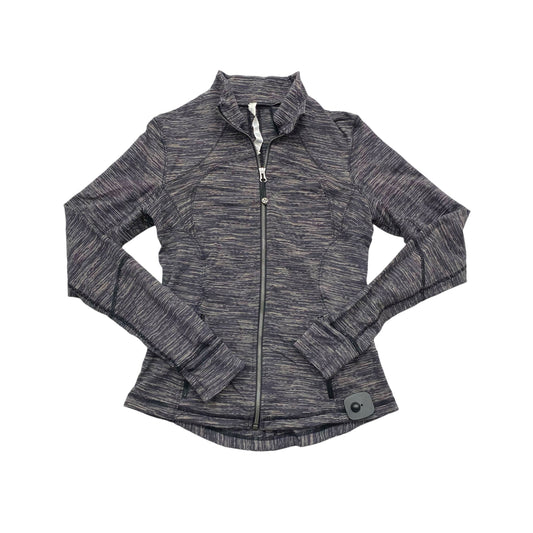 Athletic Jacket By Lululemon In Grey, Size:8