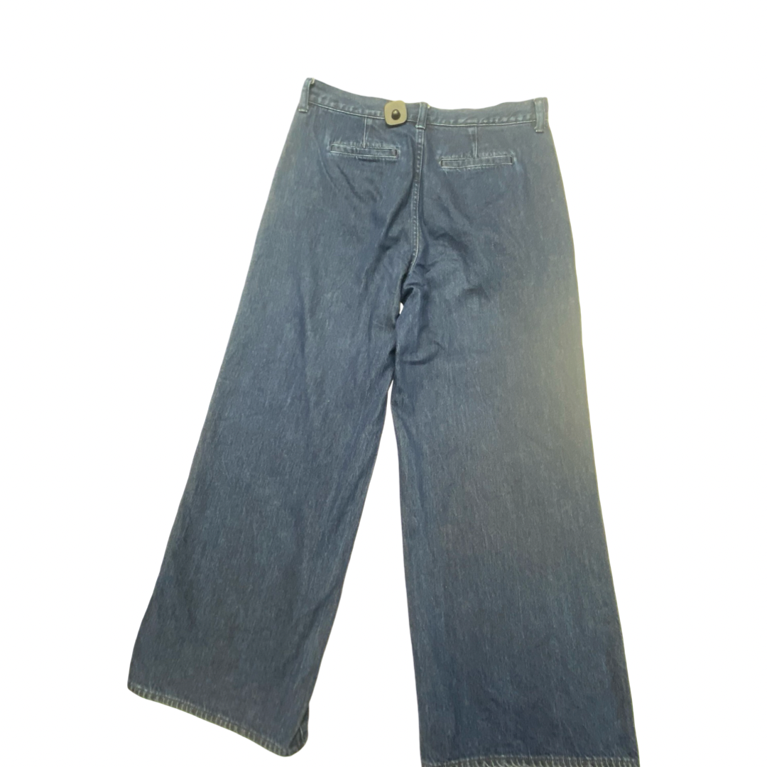 Jeans Wide Leg By Madewell In Blue, Size:12