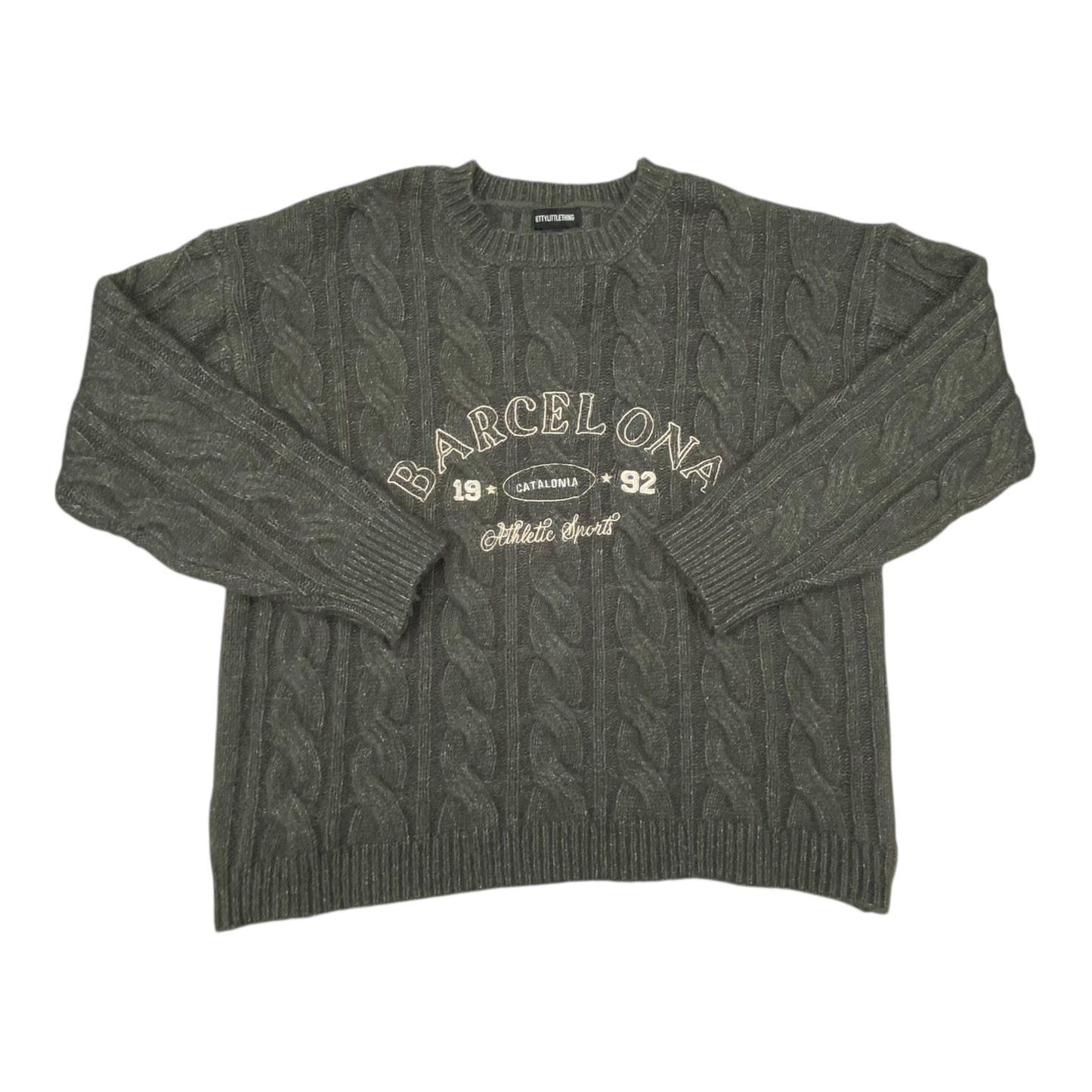 Sweater By Pretty Little Thing In Grey, Size:S