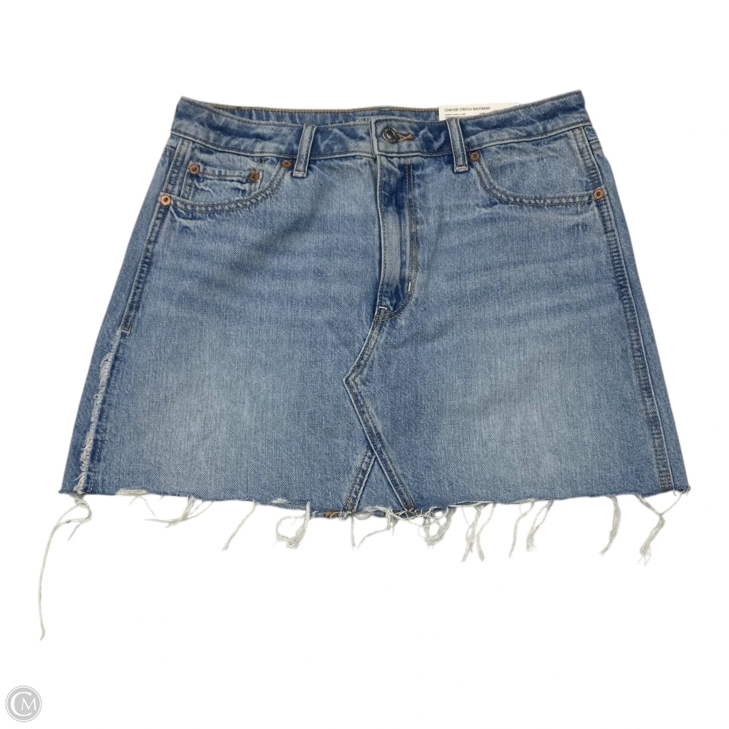 Skirt Mini & Short By American Eagle In Blue Denim, Size: 8