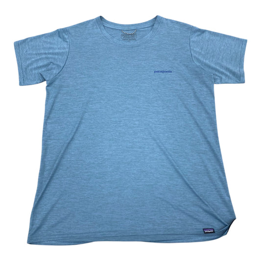 Athletic Top Ss By Patagonia In Blue, Size:M