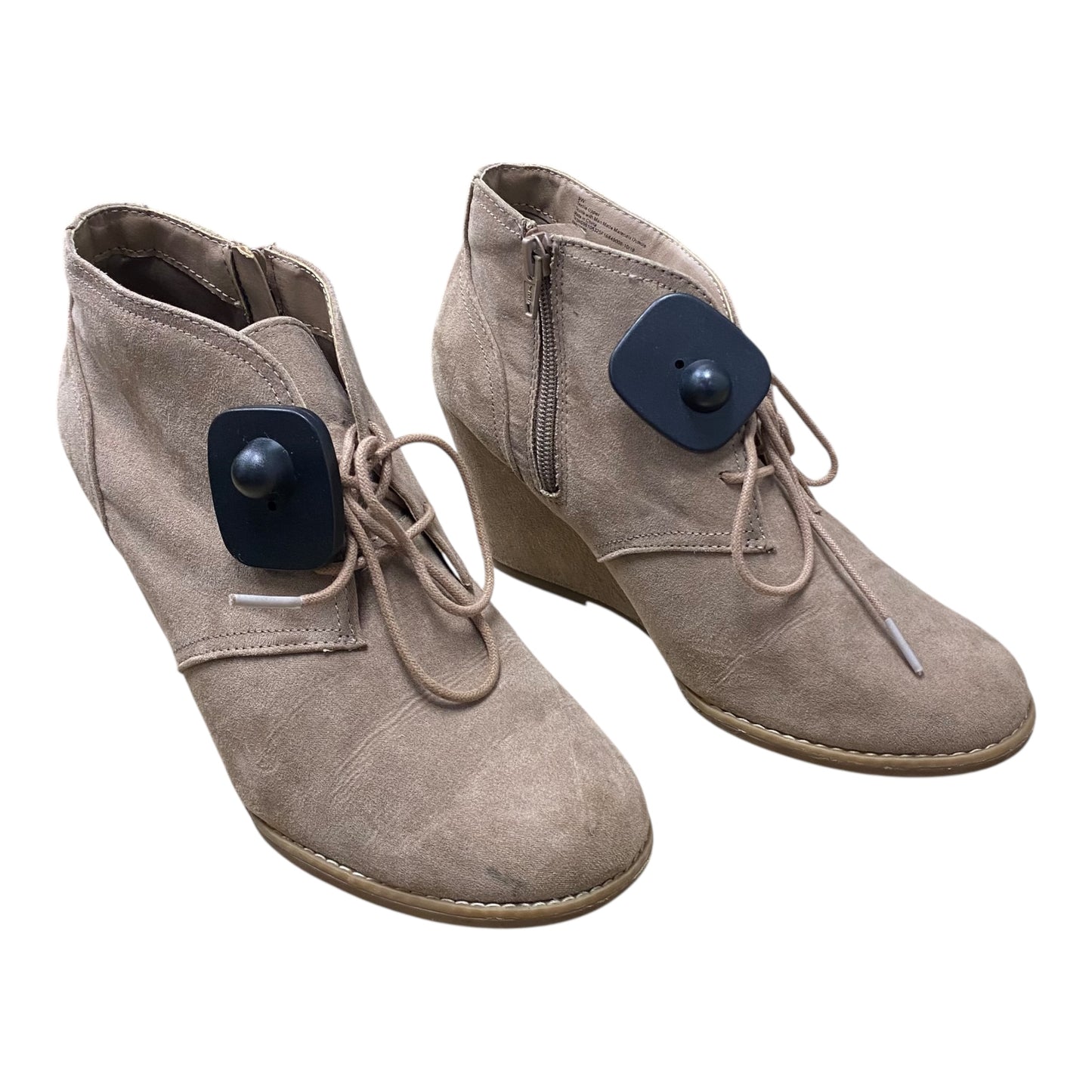 Boots Ankle Heels By Universal Thread In Brown, Size:9