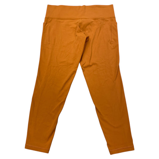 Athletic Leggings By Athleta In Orange, Size:1X