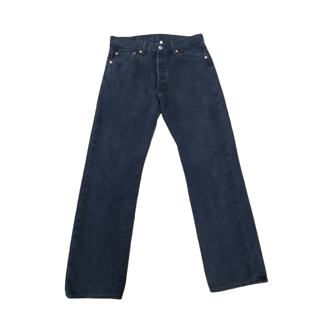 Jeans Wide Leg By Levis In Grey Denim, Size:14