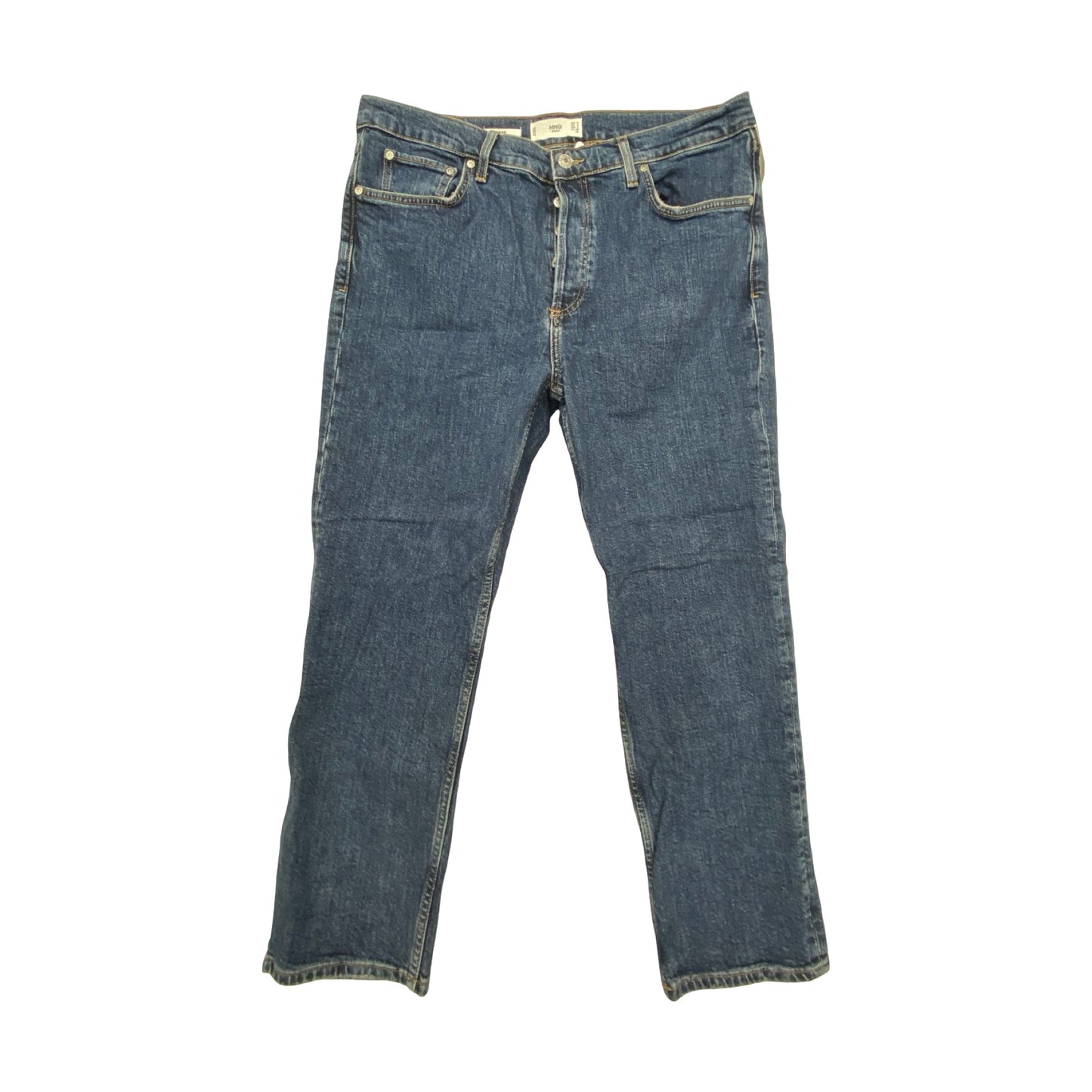 Jeans Straight By Mng In Blue, Size:12