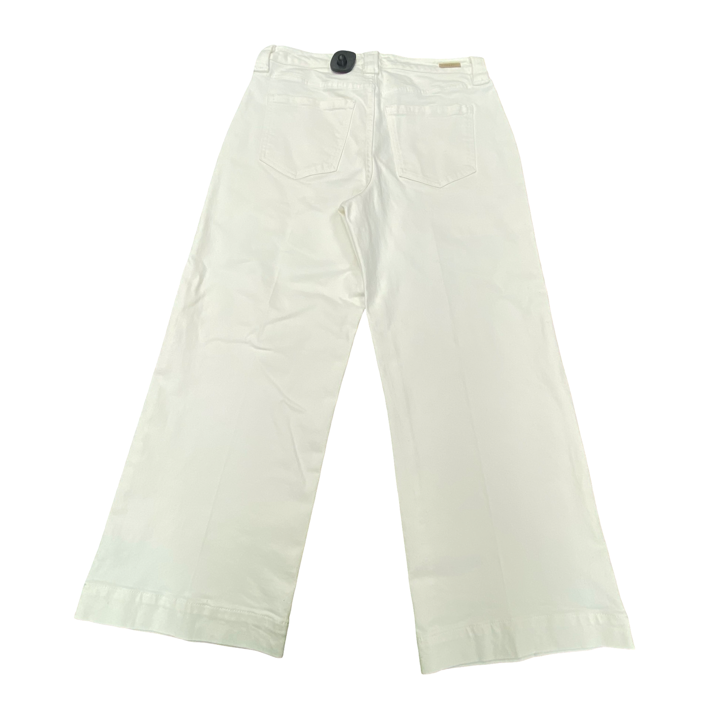 Jeans Wide Leg By Liverpool In White, Size:6