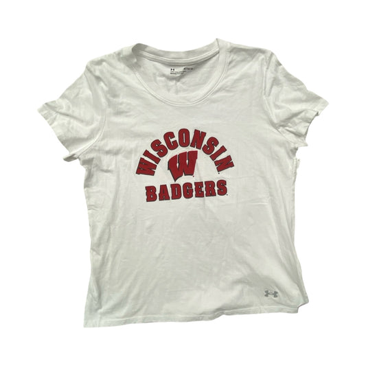 Athletic Top Ss By Under Armour In White, Size:Xl