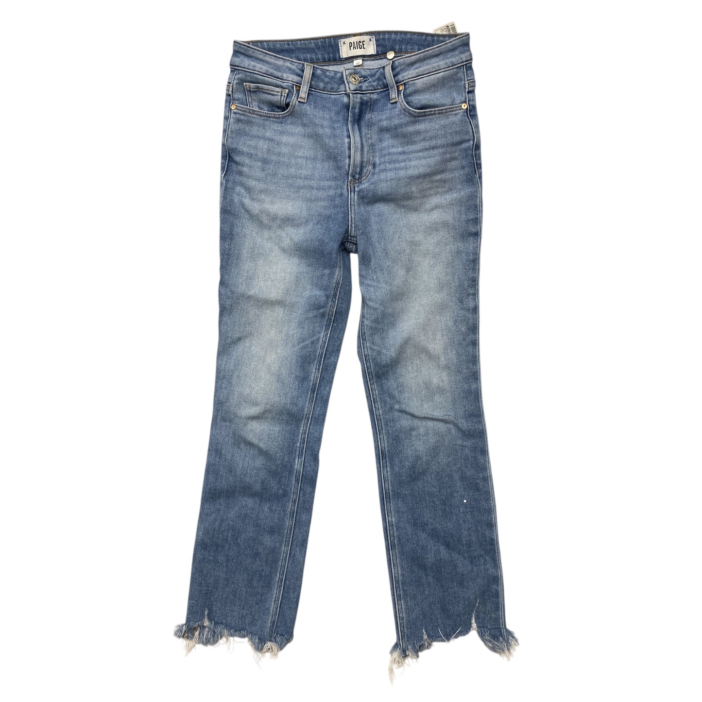 Jeans Boot Cut By Paige In Blue Denim, Size:4