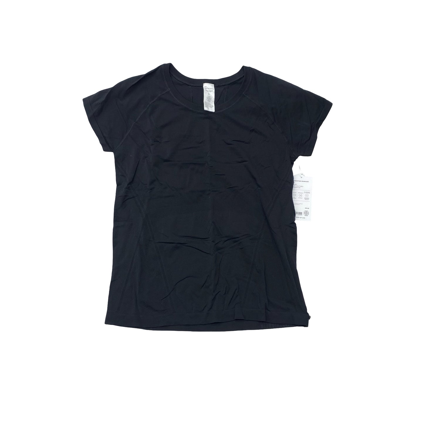 Athletic Top Ss By Athleta In Black, Size:Xl