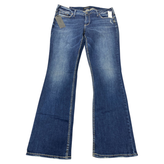 Jeans Boot Cut By Silver Jeans In Blue Denim, Size:18