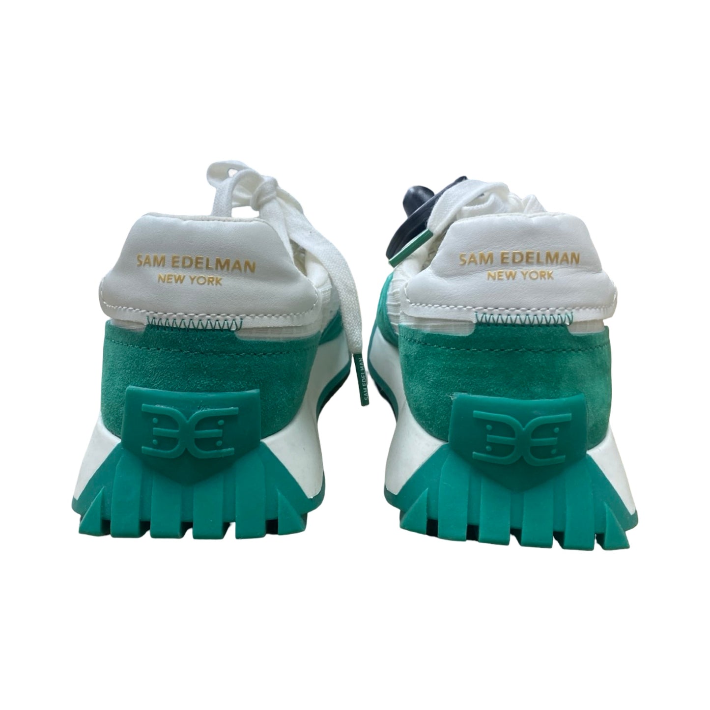 Shoes Sneakers By Sam Edelman In Green & White, Size:8.5