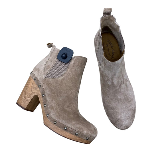Boots Ankle Heels By Kork Ease In Brown, Size:10