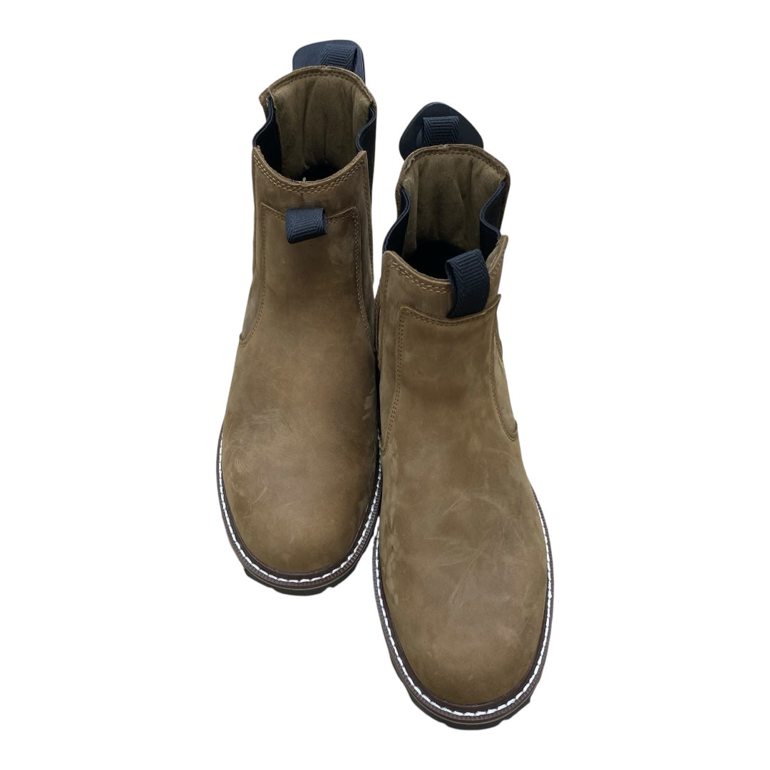 Boots Ankle Flats By Cmb In Brown, Size:10