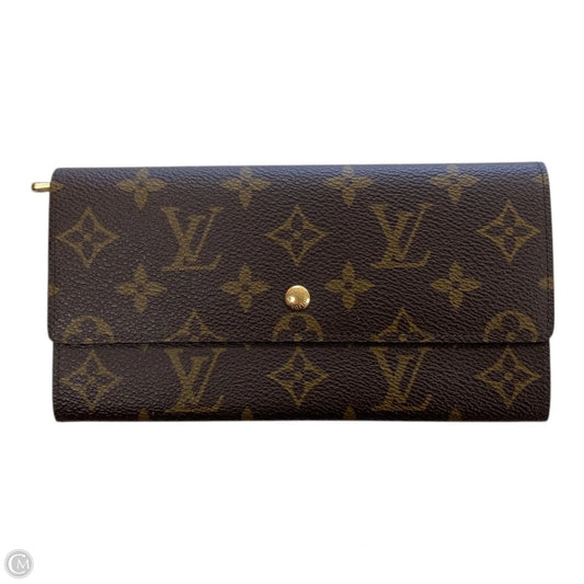 Wallet Luxury Designer By Louis Vuitton, Size: Large