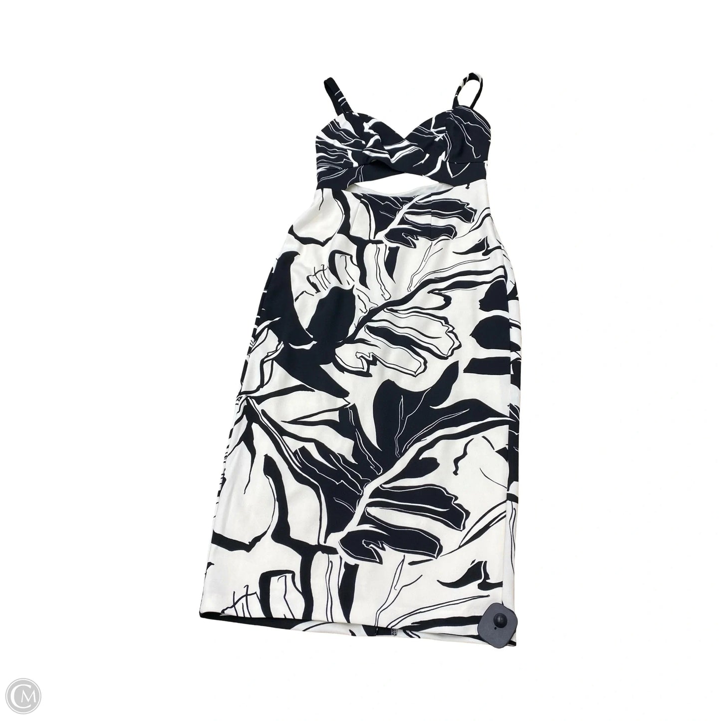 Dress Casual Midi By Express In Black & White, Size: S