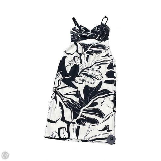 Dress Casual Midi By Express In Black & White, Size: S