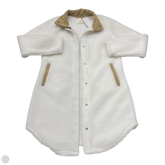 Jacket Faux Fur & Sherpa By Cmc In White, Size: S