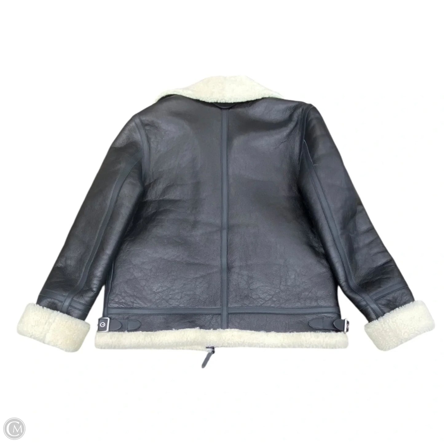 Coat Designer By Coach In Black & White, Size: 10