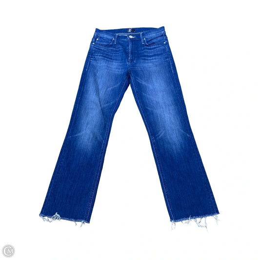 Jeans Cropped By Mother In Blue Denim, Size: 4