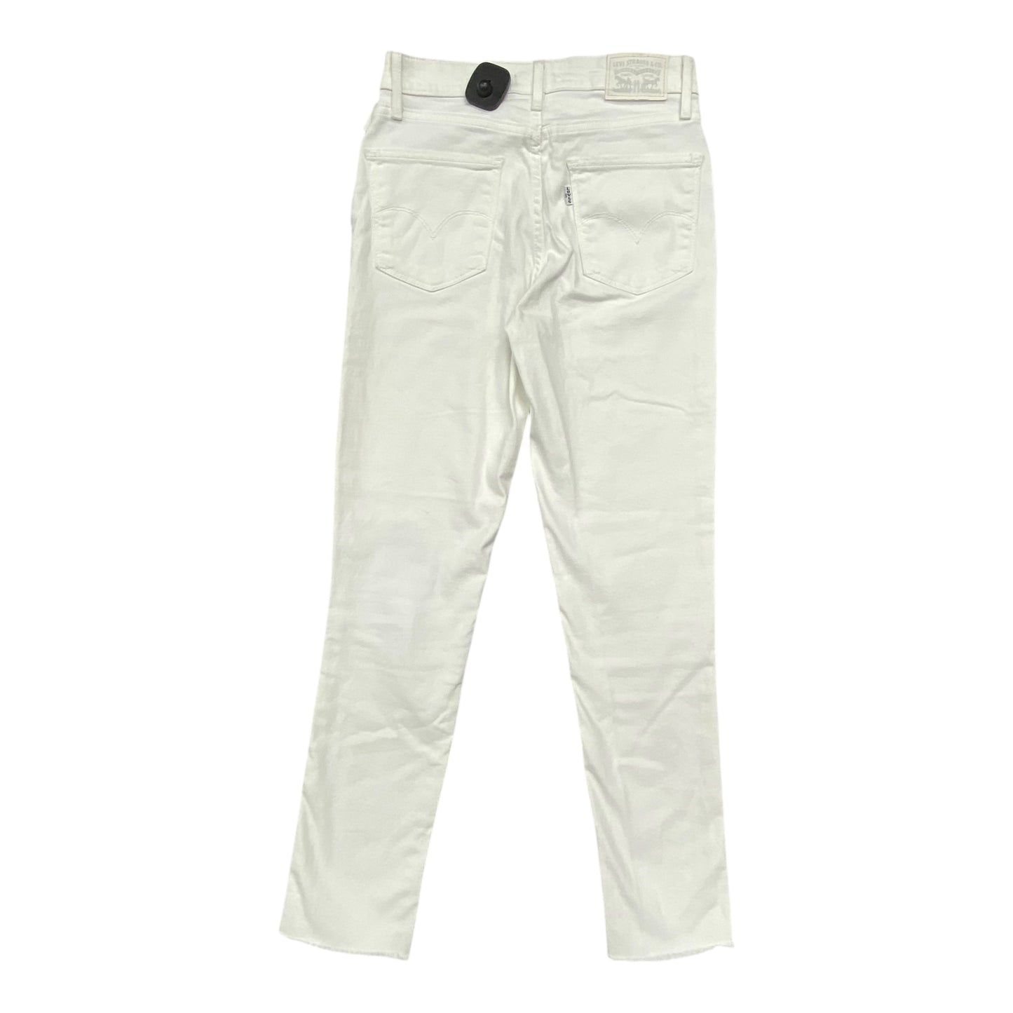 Jeans Skinny By Levis In White Denim, Size:4
