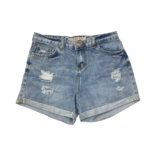 Shorts By Zara In Blue Denim, Size:6