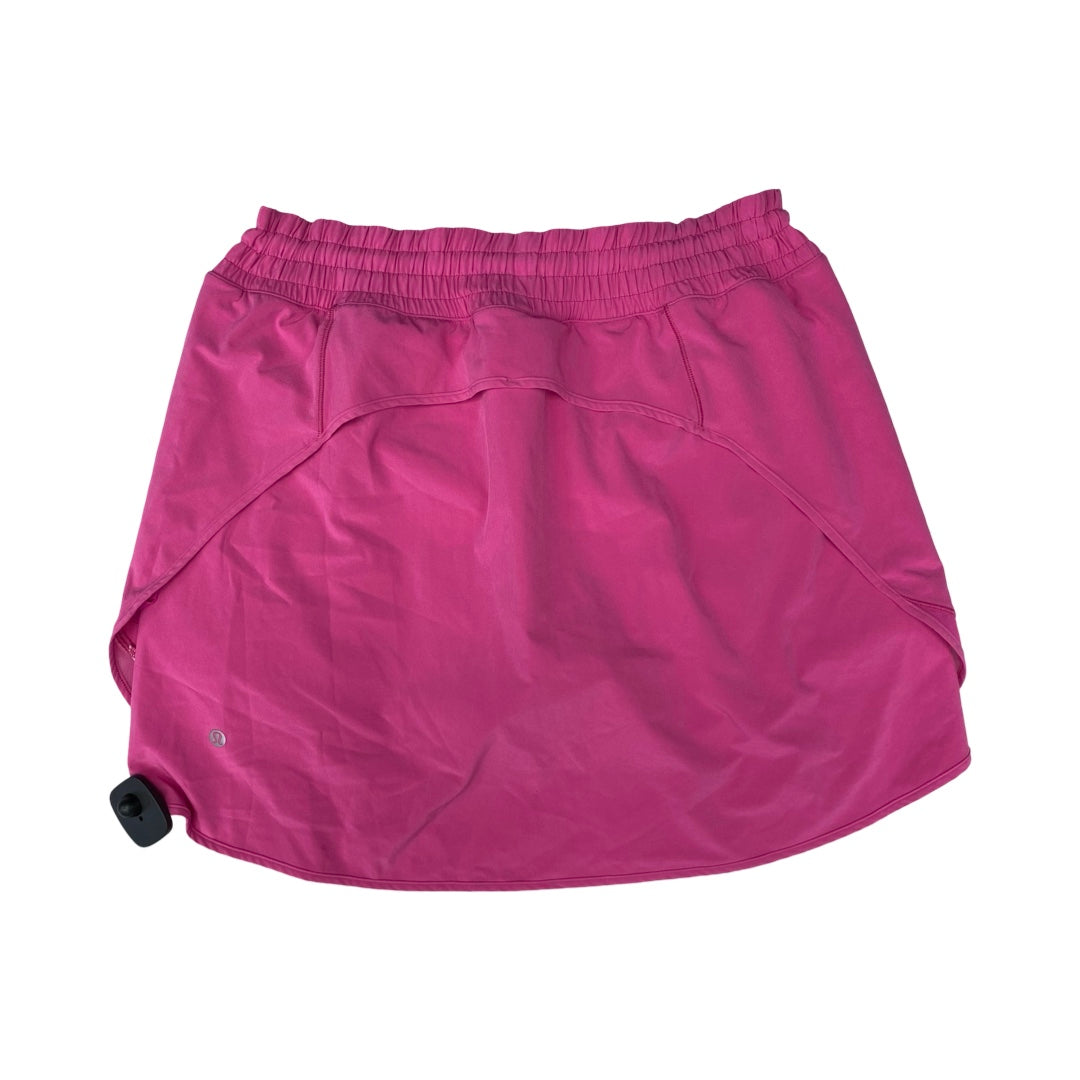 Athletic Skort By Lululemon In Pink, Size:14