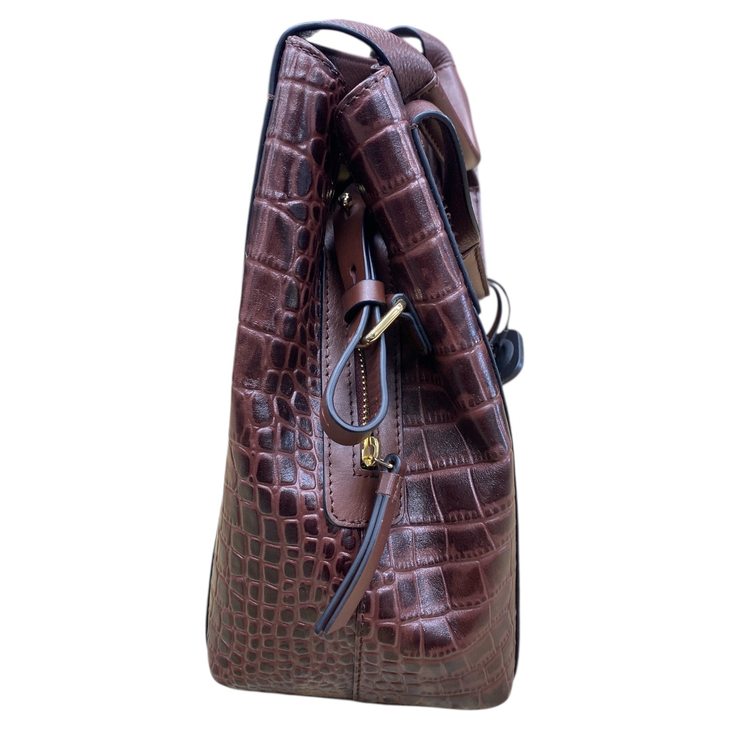 Handbag Designer By Radley London In Maroon, Size:Medium