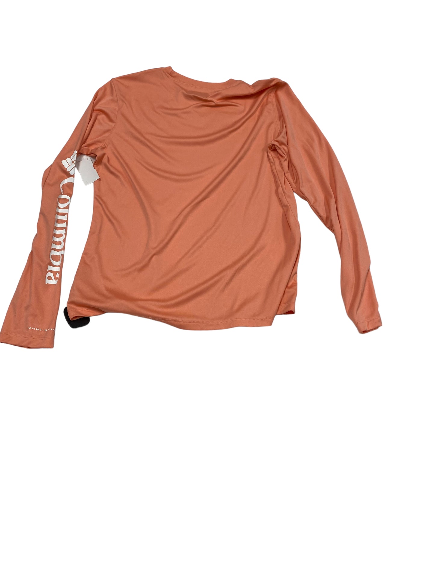 Peach Athletic Top Long Sleeve Crewneck Columbia, Size M