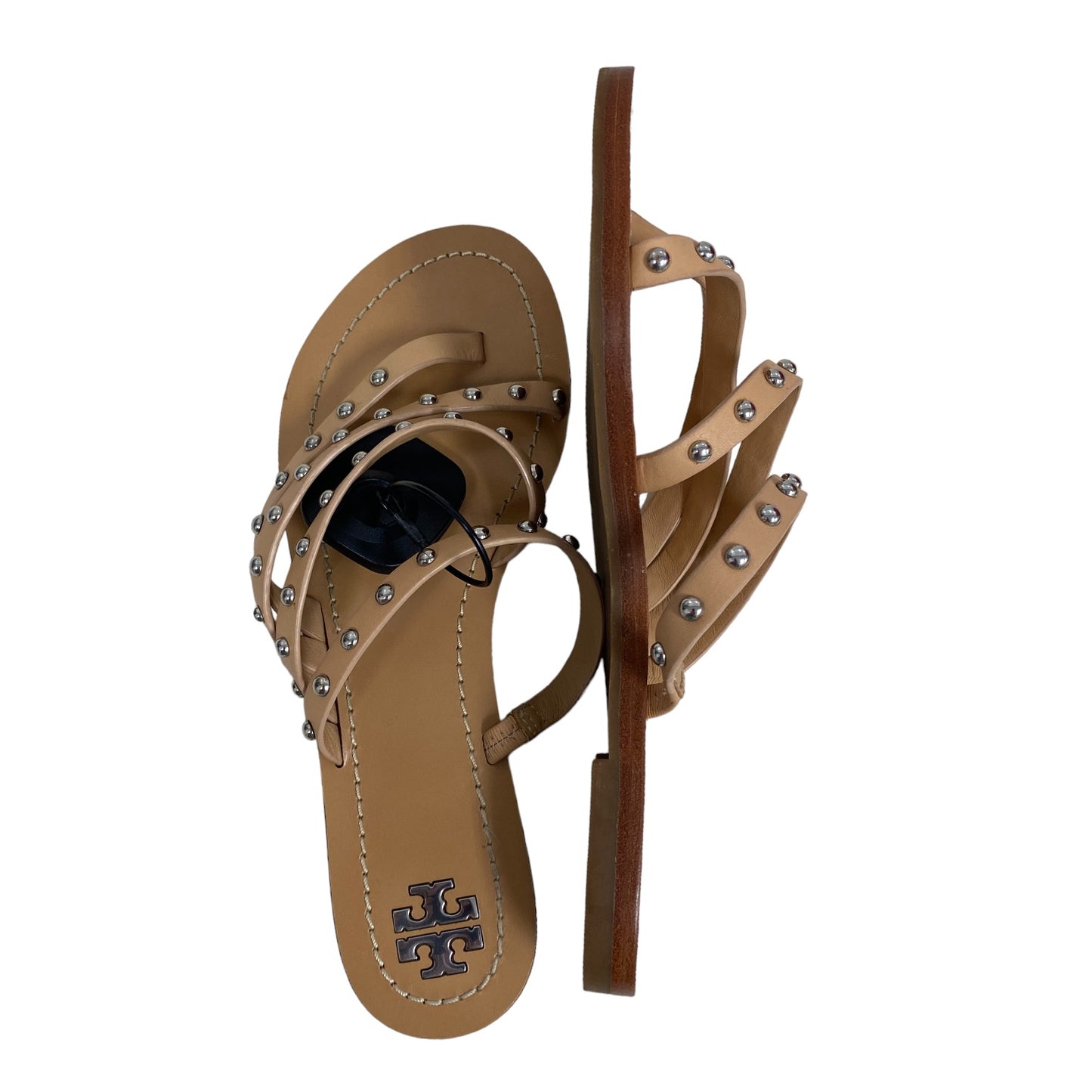 Tan Sandals Designer Tory Burch, Size 7