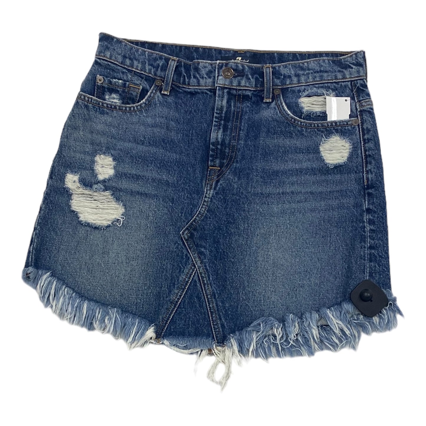 Blue Denim Skirt Mini & Short 7 For All Mankind, Size 4