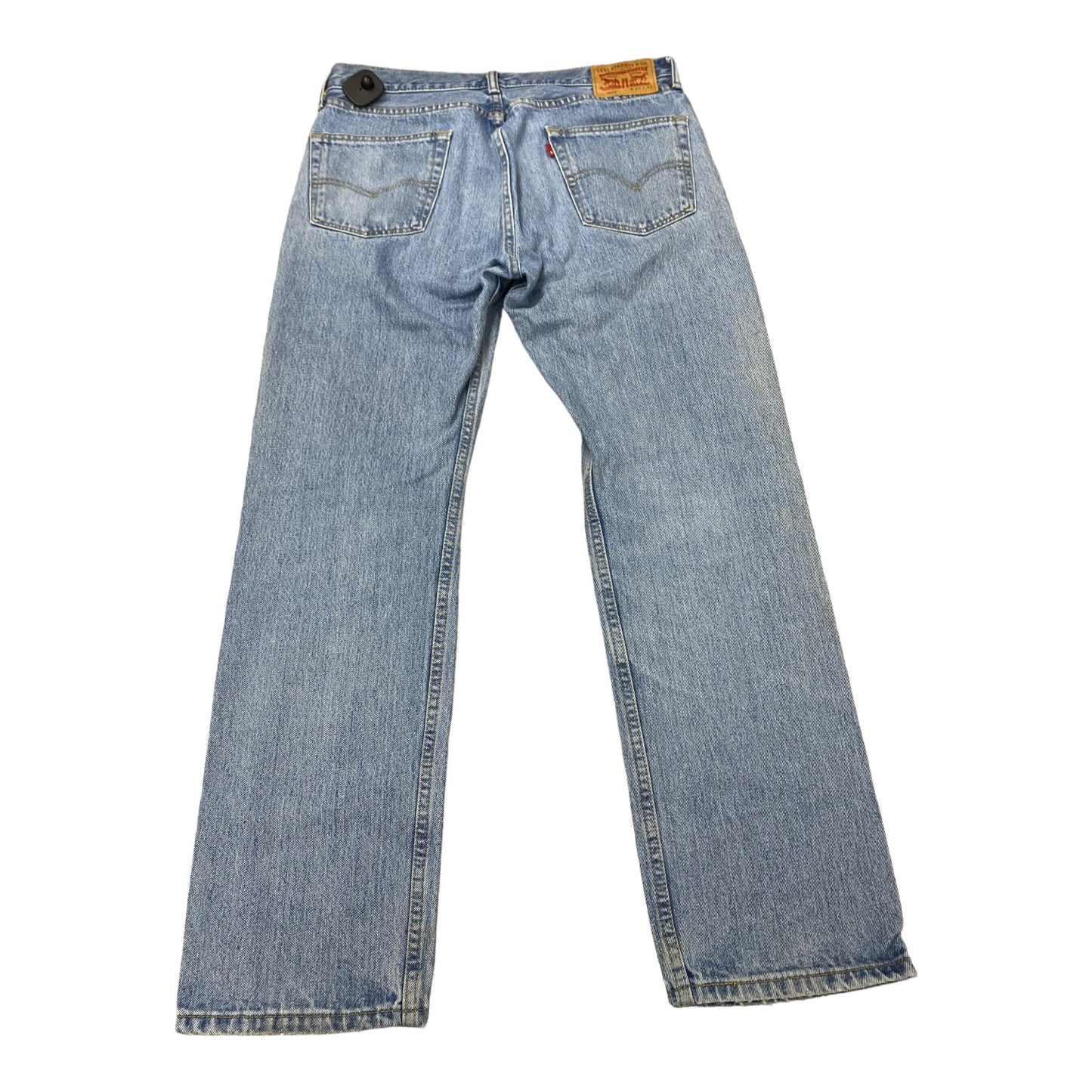 Jeans Straight By Levis In Blue Denim, Size: 18