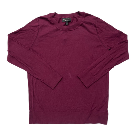 Sweater By Banana Republic In Maroon, Size: L