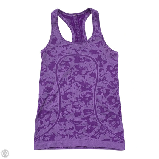 Athletic Tank Top By Lululemon In Purple, Size: 4