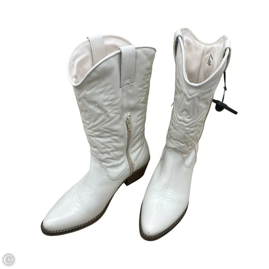 Boots Western By Steve Madden In White, Size: 8