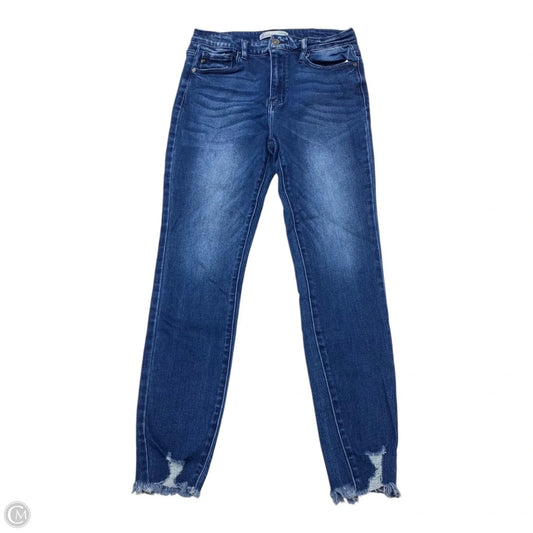 Jeans Skinny By Kancan In Blue Denim, Size: 8