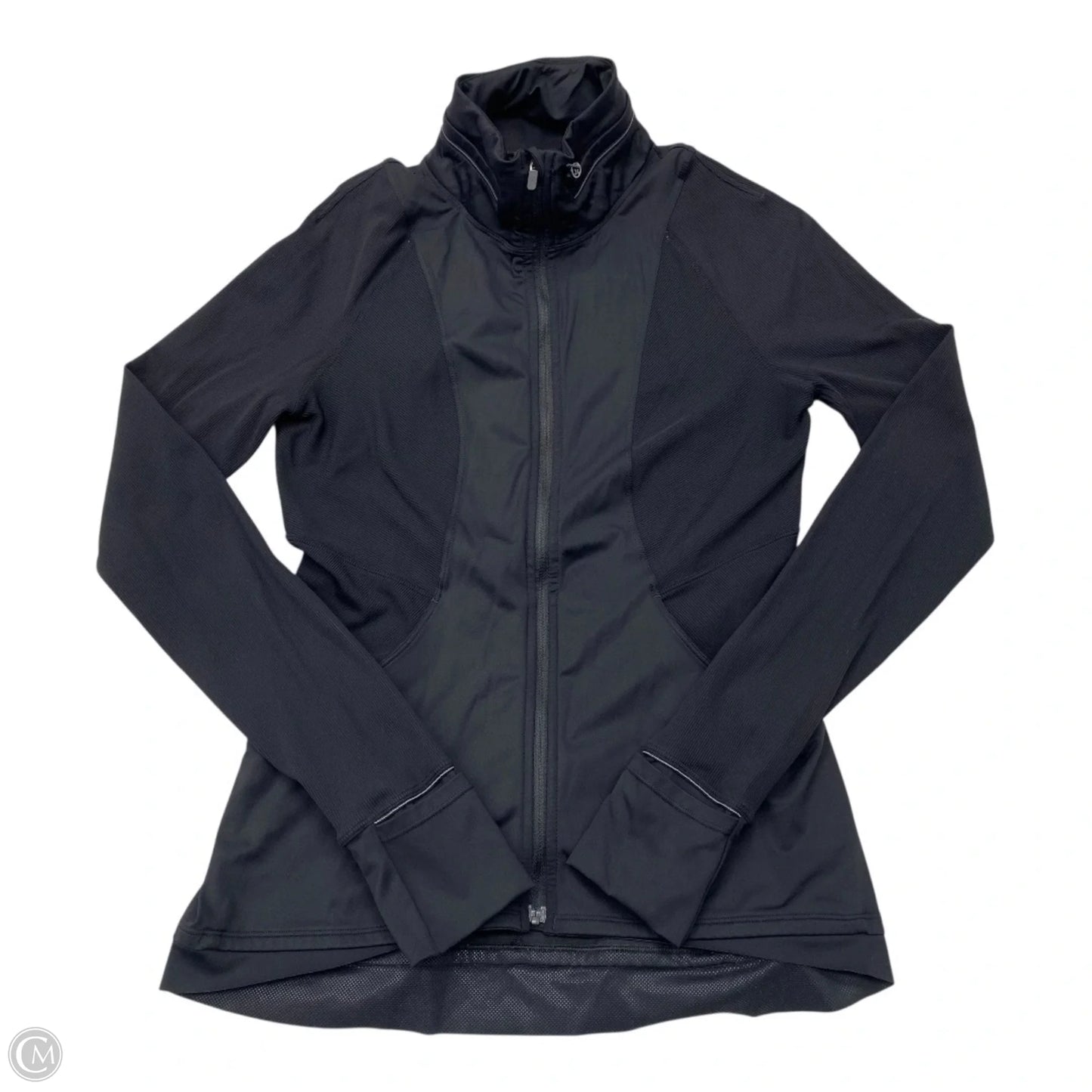 Athletic Jacket By Lululemon In Black, Size: 8