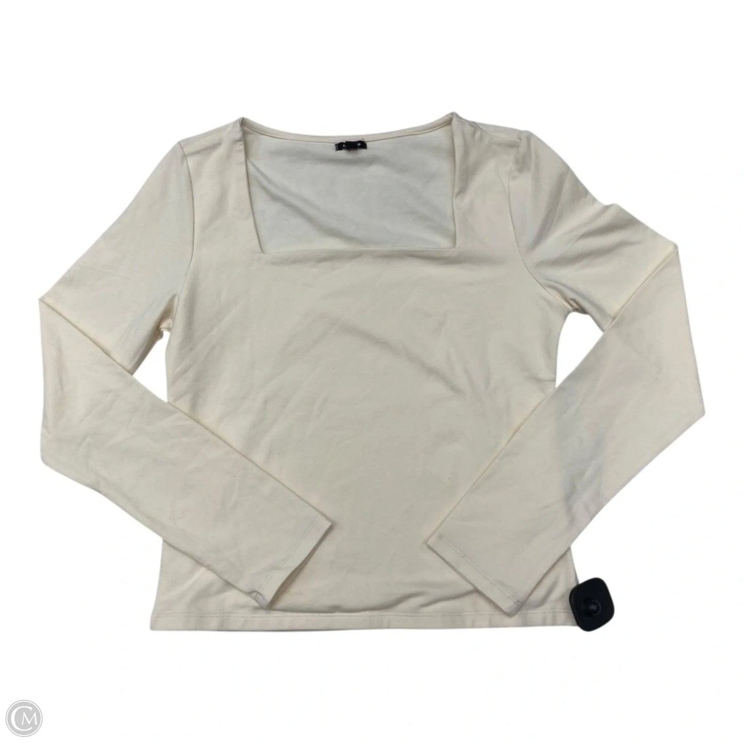 Top Long Sleeve By Express In Cream, Size: S