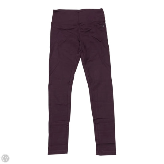 Athletic Leggings By Calvin Klein Performance In Maroon, Size: S